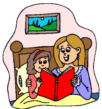 bedtime reading clipart